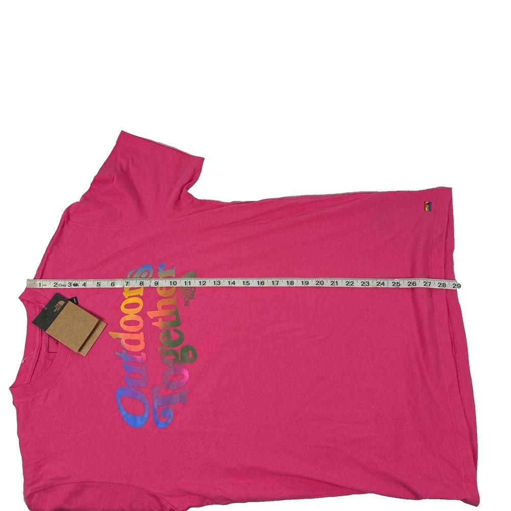The North Face Pride Collection Outdoors Together Men's Pink T-Shirt Size M NWT